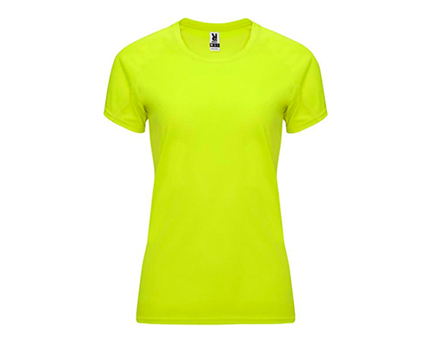 Roly Bahrain Womens Performance T-Shirts - Fluorescent Yellow