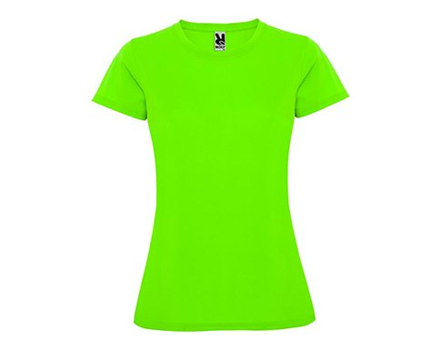 Roly Montecarlo Womens Performance T-Shirts - Lime Green