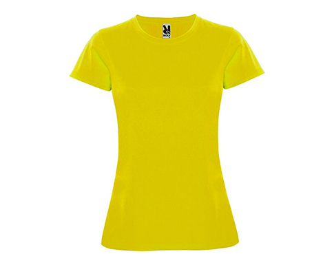 Roly Montecarlo Womens Performance T-Shirts - Yellow