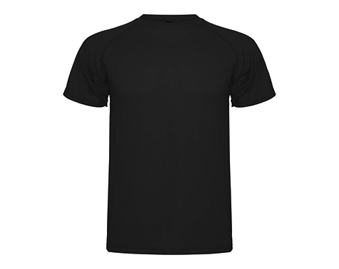 Roly Montecarlo Performance T-Shirts - Black