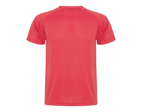 Roly Montecarlo Performance T-Shirts - Fluorescent Coral