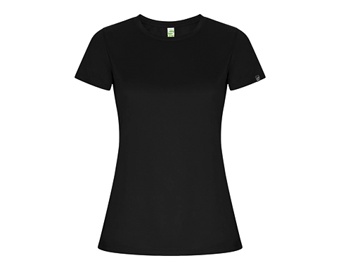Roly Imola Womens Sport Performance T-Shirts - Black