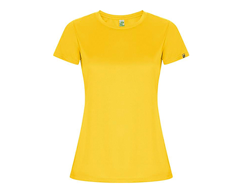 Roly Imola Womens Sport Performance T-Shirts - Yellow