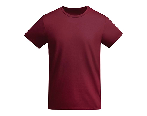 Roly Breda Organic Cotton T-Shirts - Garnet