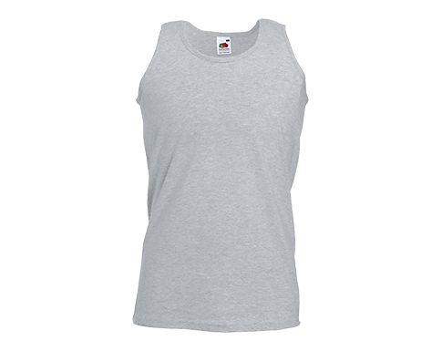 Fruit Of The Loom Value Weight Vests - Heather Grey