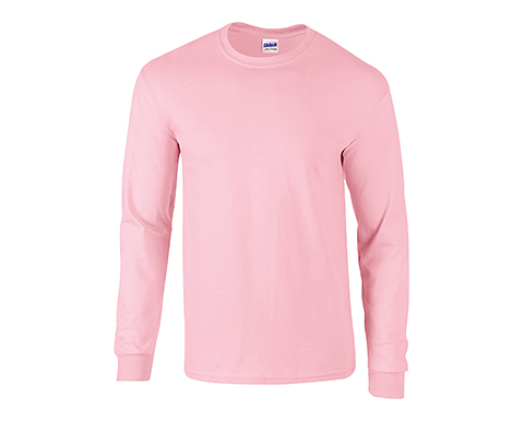 Gildan Ultra Long Sleeved T-Shirts - Light Pink