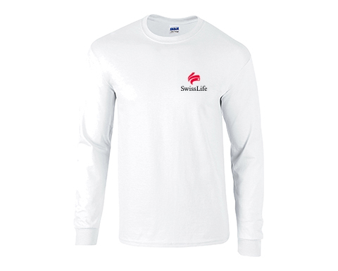 Gildan Ultra Long Sleeved T-Shirts - White