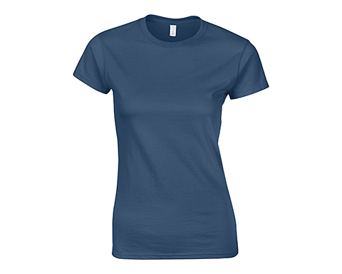 Gildan Softstyle Ringspun Women's T-Shirts - Indigo Blue