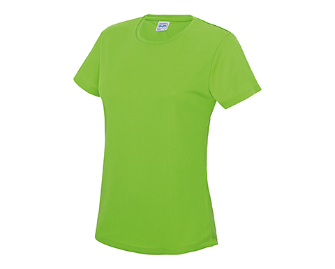 AWDis Performance Women's T-Shirts - Electric Green