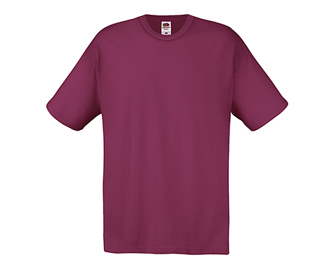 Fruit Of The Loom Original T-Shirts - Brick Red