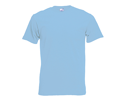 Fruit Of The Loom Original T-Shirts - Sky Blue