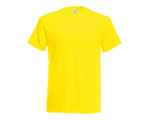 Fruit Of The Loom Original T-Shirts - Yellow