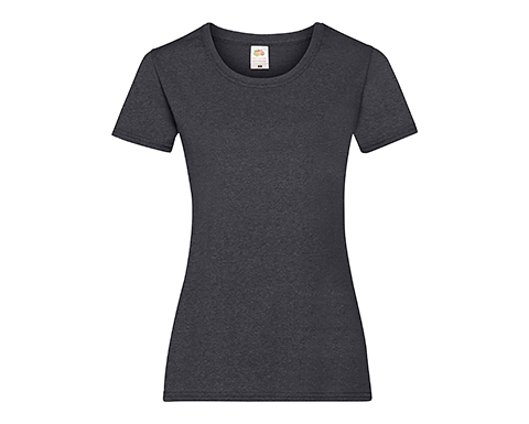 Fruit Of The Loom Value Weight Women's T-Shirts - Dark Heather