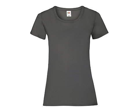 Fruit Of The Loom Value Weight Women's T-Shirts - Light Graphite