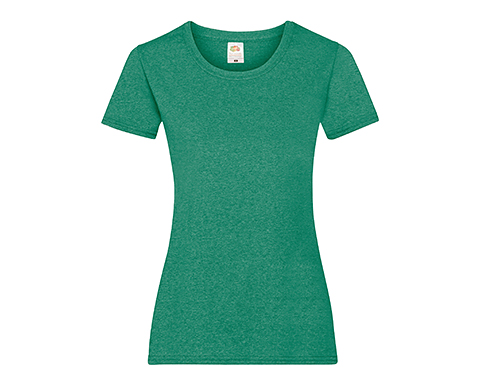 Fruit Of The Loom Value Weight Women's T-Shirts - Retro Heather Green
