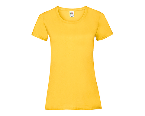 Fruit Of The Loom Value Weight Women's T-Shirts - Sunflower