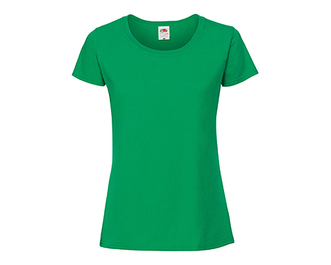 Fruit Of The Loom Ringspun Women's T-Shirts - Kelly Green