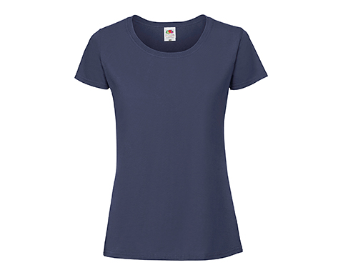 Fruit Of The Loom Ringspun Women's T-Shirts - Navy Blue