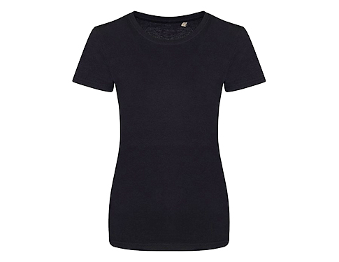 AWDis Womens Cascade Organic T-Shirts - Jet Black