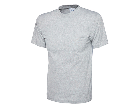 Uneek Premium Cotton T-Shirts - Heather Grey