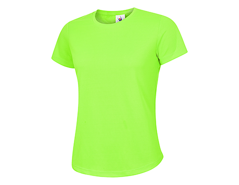 Uneek Ladies Ultra Cool T-Shirts - Electric Green