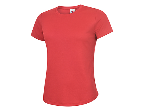 Uneek Ladies Ultra Cool T-Shirts - Red