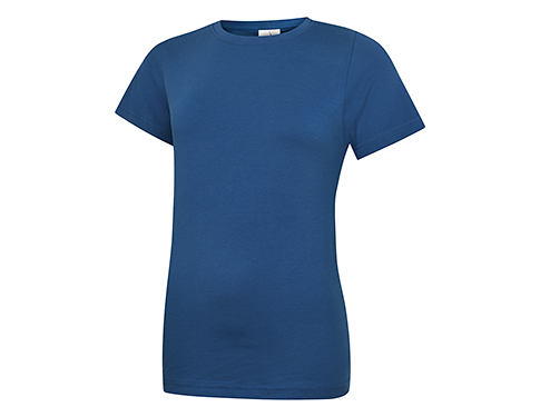Uneek Classic Ladies Crew Neck T-Shirts - Royal Blue