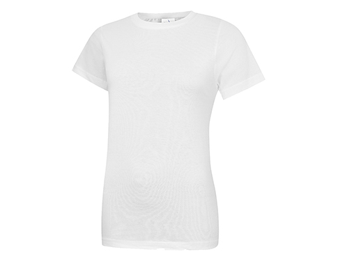 Uneek Classic Ladies Crew Neck T-Shirts - White