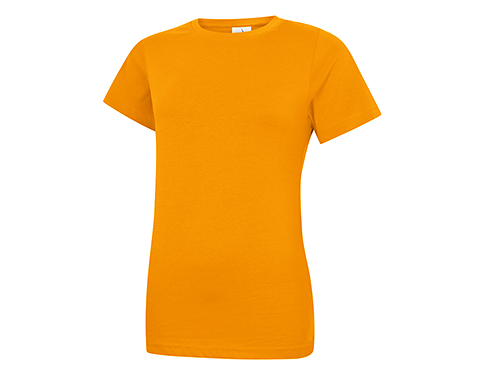 Uneek Classic Ladies Crew Neck T-Shirts - Orange