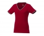 Ace Short Sleeve Women's Pique T-Shirts - Red / Navy / White