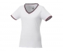 Ace Short Sleeve Women's Pique T-Shirts - White / Navy / Red