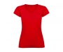 Roly Victoria Womens V-Neck T-Shirts - Red