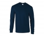 Gildan Ultra Long Sleeved T-Shirts - Navy Blue