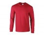 Gildan Ultra Long Sleeved T-Shirts - Red