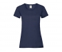 Fruit Of The Loom Value Weight Women's T-Shirts - Navy Blue