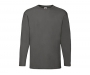 Fruit Of The Loom Long Sleeved Value Weight T-Shirts - Light Graphite