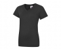 Uneek Classic Ladies V-Neck T-Shirts - Black
