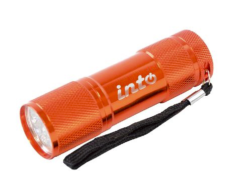 Flame Metal LED Boxed Flashlights - Orange