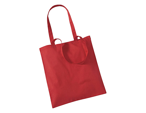 Savoy 7oz Coloured Cotton Shoppers - Red