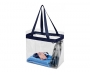 Malibu Clear PVC Tote Bags - Navy Blue