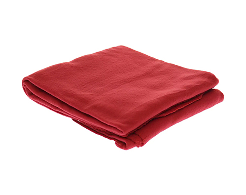 Picnic Pack Up Fleece Blankets - Red