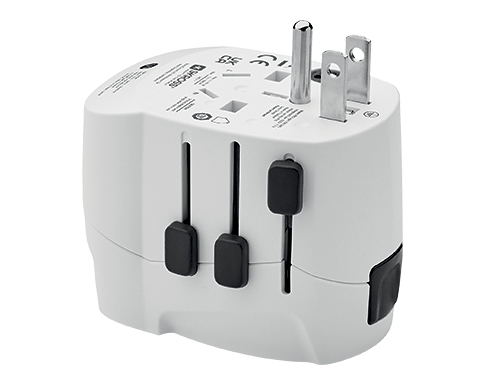 S-Kross Pro Light USB Travel Adapters - White