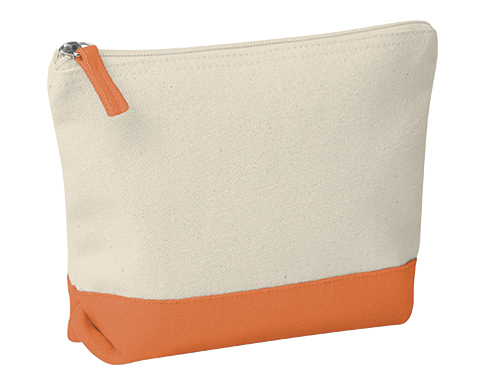 Trinity Cotton Toiletry Bags - Orange