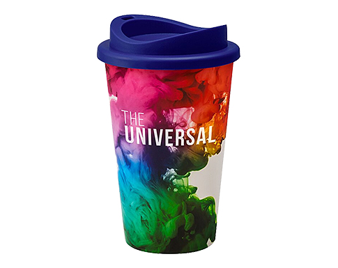ColourBrite Universal 350ml Take Away Mugs - Blue