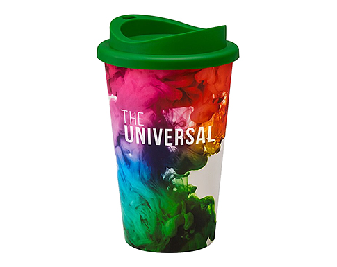 ColourBrite Universal 350ml Take Away Mugs - Green