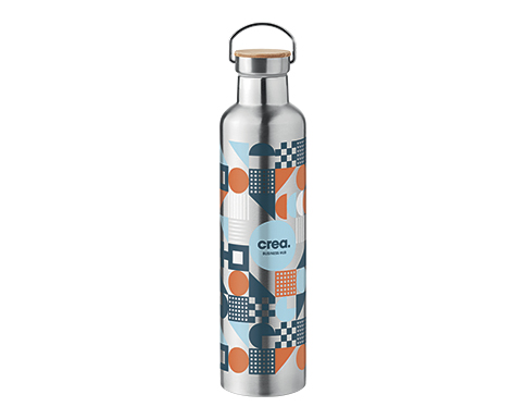 Washington 1 Litre Insulated Double Wall Vacuum Flasks - Silver