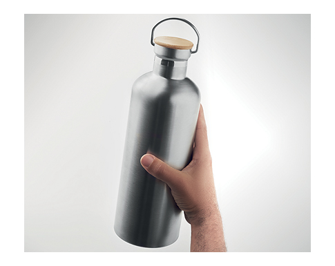 Berlin 1.5 Litre Insulated Double Wall Vacuum Flasks - Silver