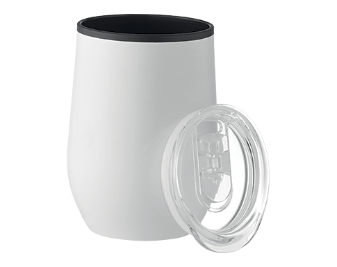 Liberty 350ml Powder Coated Stainless Steel Tumblers - White