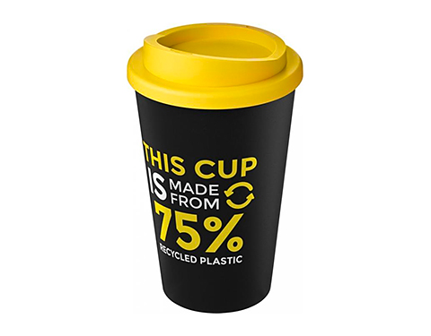 Americano 350ml Eco Take Away Mugs - Yellow