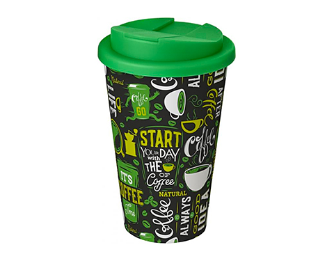 ColourBrite 350ml Americano Take Away Mugs - Green